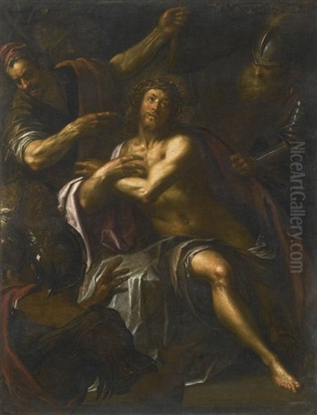 The Mocking Of Christ Oil Painting by Giulio Cesare Procaccini