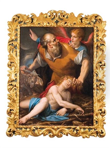 Sacrifice Of Isaac Oil Painting by Giulio Cesare Procaccini