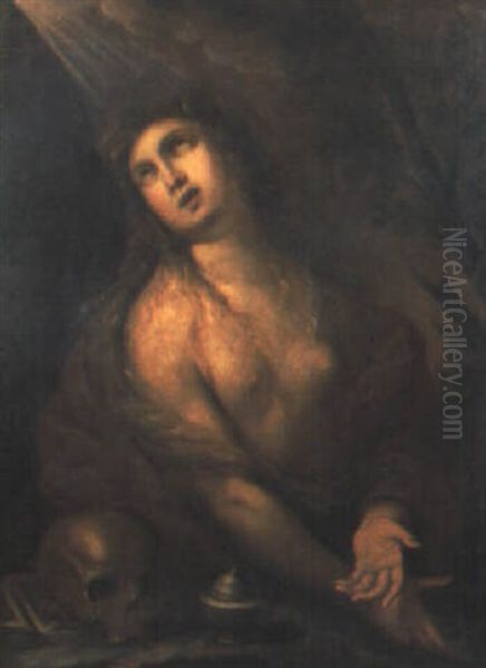 Maddalena Penitente Oil Painting by Giulio Cesare Procaccini