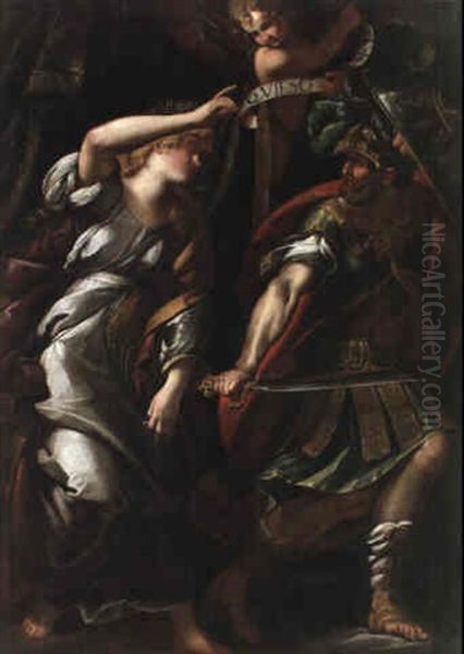 Allegorie Des Den Krieg Vertreibenden Friedens Oil Painting by Giulio Cesare Procaccini