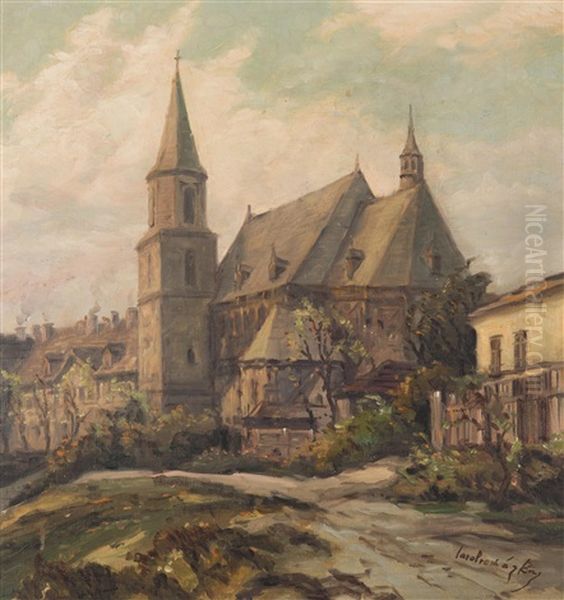 St. Apollinaris Church In The New Town Oil Painting by Iaro Prochazka