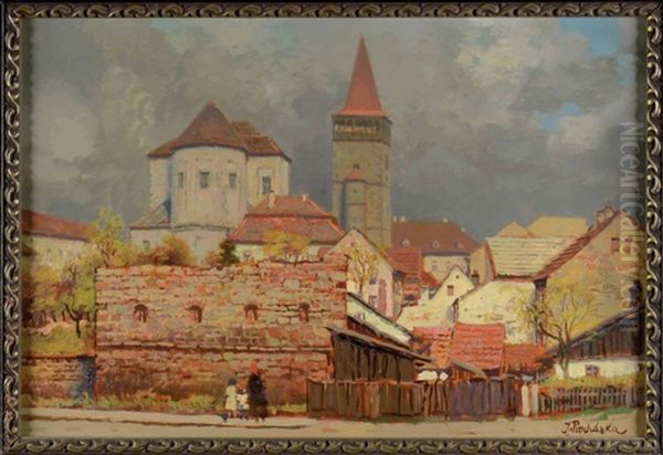 Krakow Oil Painting by Iaro Prochazka