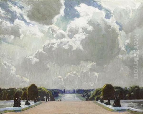 The Terrace, Versailles Oil Painting by Ernest Procter