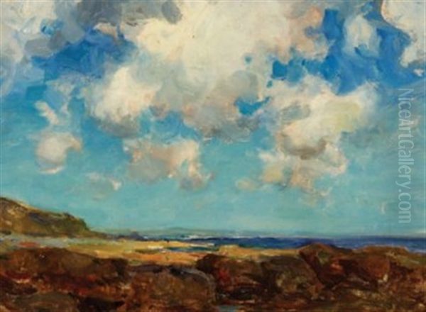 Mounts Bay, Cornwall Oil Painting by Adam Edwin Proctor