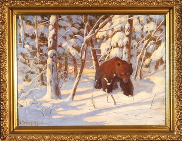 The Bear Oil Painting by Dimitri Von Prokofiev