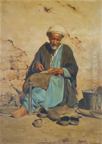 The Cobbler Oil Painting by Pavlo Prosalentis