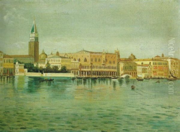 Venezia, San Marco Dal Mare Oil Painting by Alberto Prosdocimi