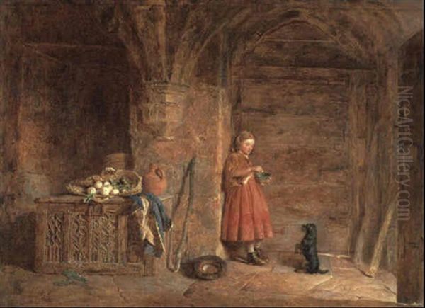 Beg For Your Supper Oil Painting by Alfred Provis