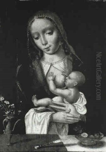 The Madonna And Child Oil Painting by Jan Provoost