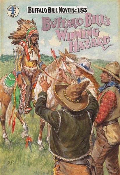 Buffalo Bill's Winning Hazard Oil Painting by Robert Prowse Jr.