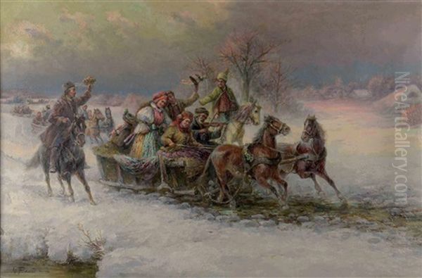 Sledge Ride by Gustav Prucha