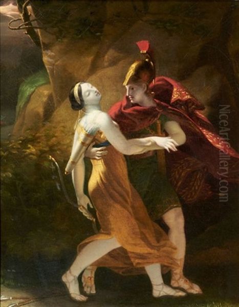 Scene Mythologique Oil Painting by Pierre-Paul Prud'hon