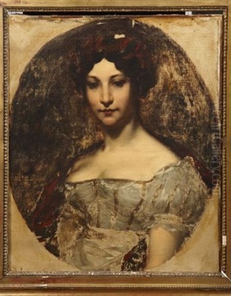 Portrait De Madame Jarre Oil Painting by Pierre-Paul Prud'hon