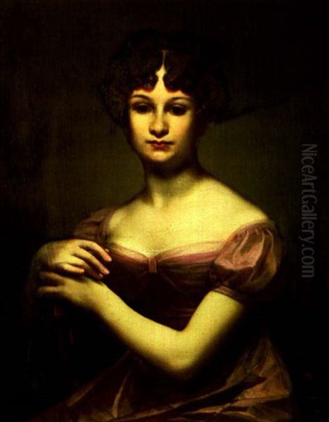 Portrait De Madame Antoine Passy, Nee Pean De Saint-gilles Oil Painting by Pierre-Paul Prud'hon