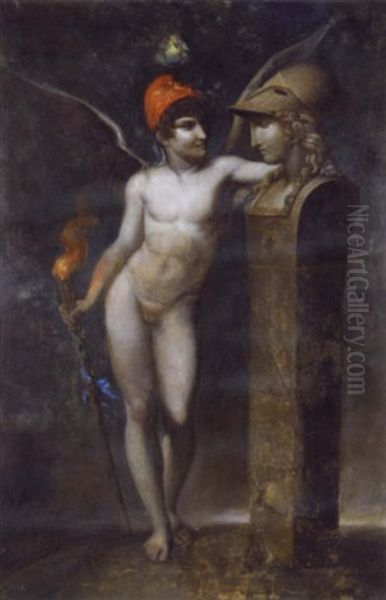 Le Genie De La Liberte Et La Sagesse Oil Painting by Pierre-Paul Prud'hon