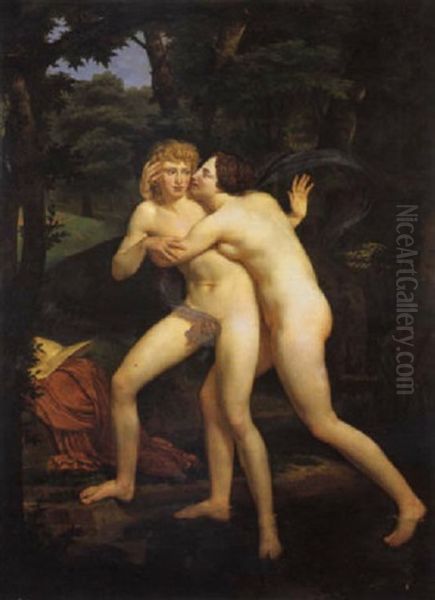 Adamo Ed Eva Oil Painting by Pierre-Paul Prud'hon