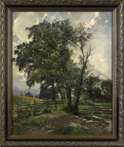 Oil On Canvaslandscape Oil Painting by Louis, Ludwig Boller