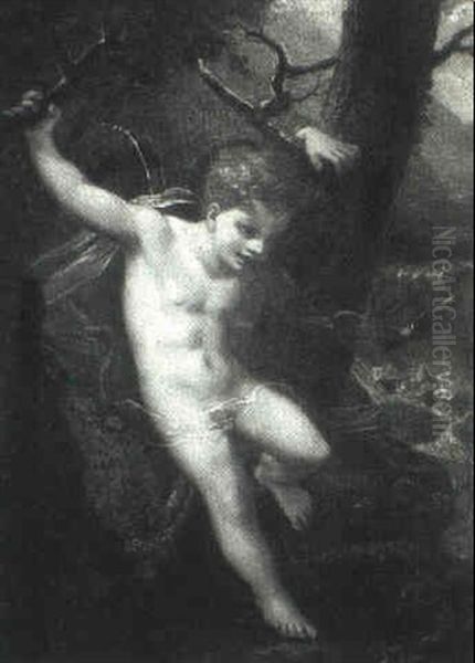 Narcissus Oil Painting by Pierre-Paul Prud'hon