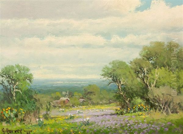 Spring Vista Oil Painting by Harvey G. Prusheck