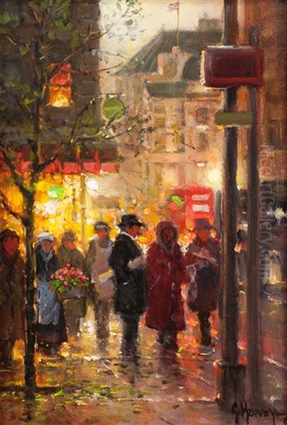 Double Decker - London Oil Painting by Harvey G. Prusheck