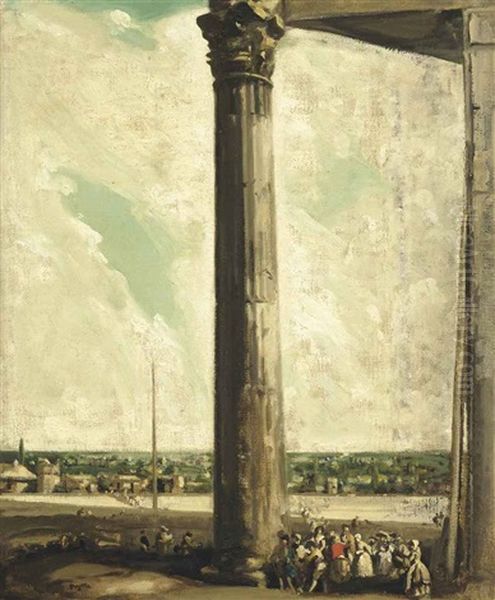 The Pillar Oil Painting by James Ferrier Pryde