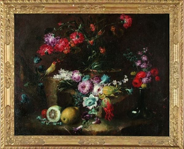 Blumenstillleben Oil Painting by  Pseudo Guardi