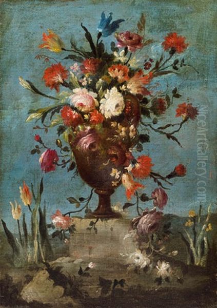 Blumenstilleben Oil Painting by  Pseudo Guardi