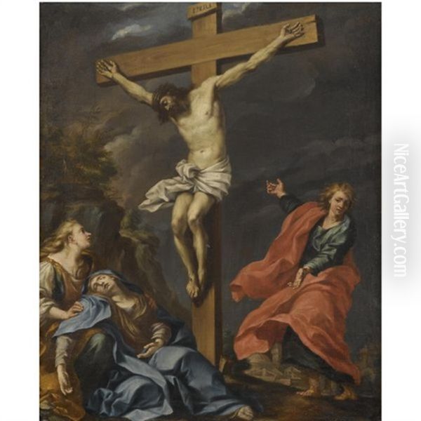 Rome The Crucifixion Oil Painting by Biagio Puccini