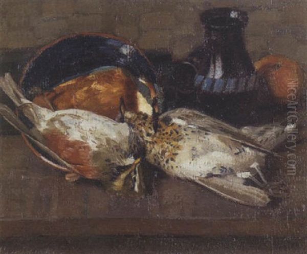 Stillleben Mit Erlegten Vogeln by Viktor Pucinski