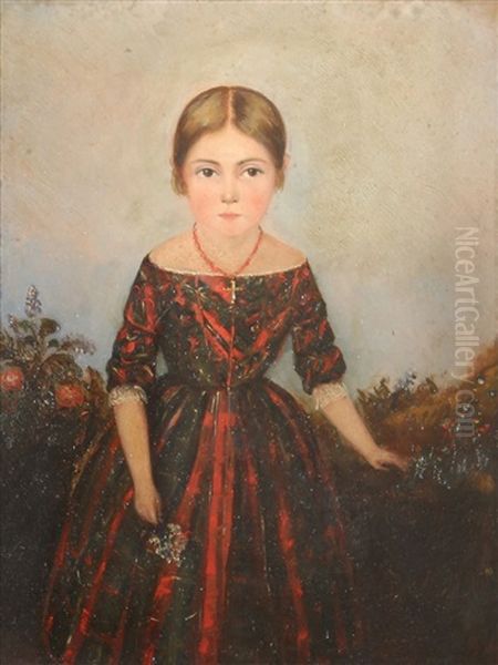 Retrato De Magdalena Mac Nab Oil Painting by Prilidiano Pueyrredon