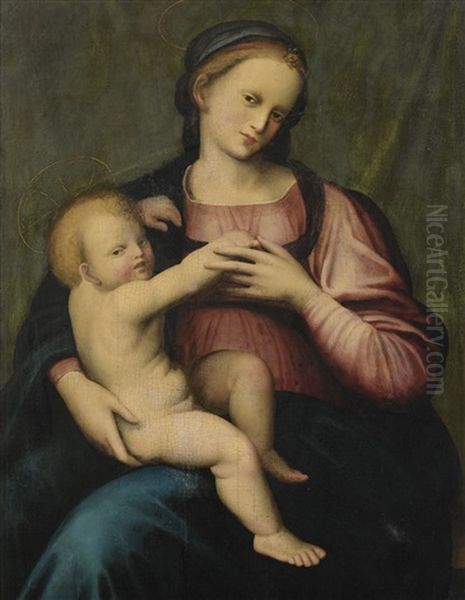 Virgin And Child by Domenico Puligo