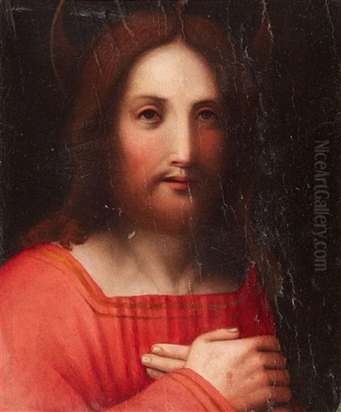 Christus Oil Painting by Domenico Puligo