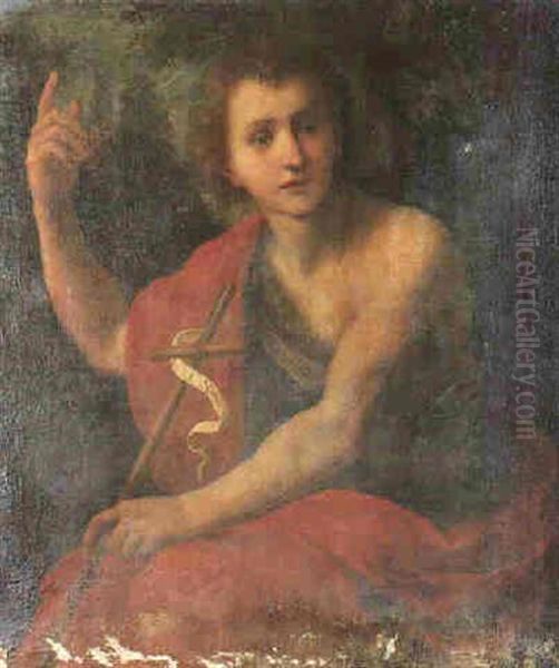 St. John The Baptist Oil Painting by Domenico Puligo