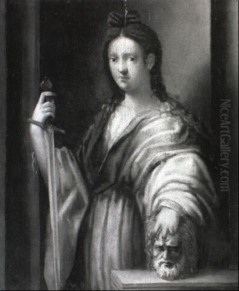 Judith With The Head Of Holofernes Oil Painting by Domenico Puligo