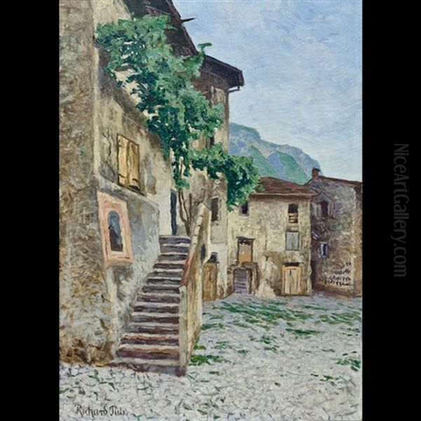 Scorcio Di Malcesine Oil Painting by Richard Puls