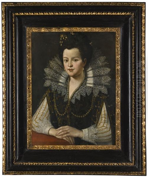 Portrait Of A Noble Lady Oil Painting by Scipione Pulzone