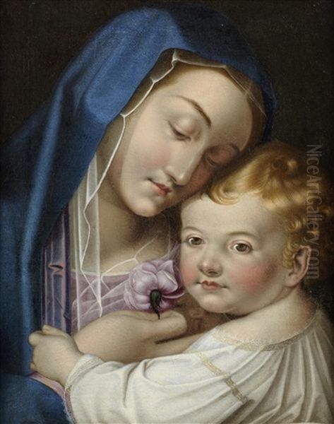 The Madonna And Child Oil Painting by Scipione Pulzone