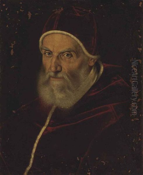 Portrait Of Pope Gregory Xiii, Bust-length by Scipione Pulzone