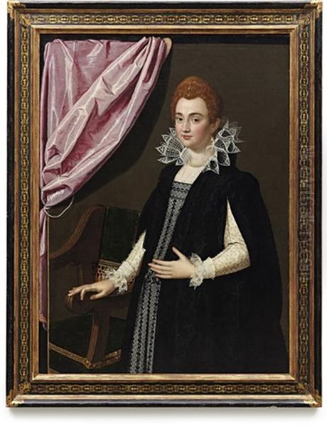 Portrait Of Maria De Medici Oil Painting by Scipione Pulzone