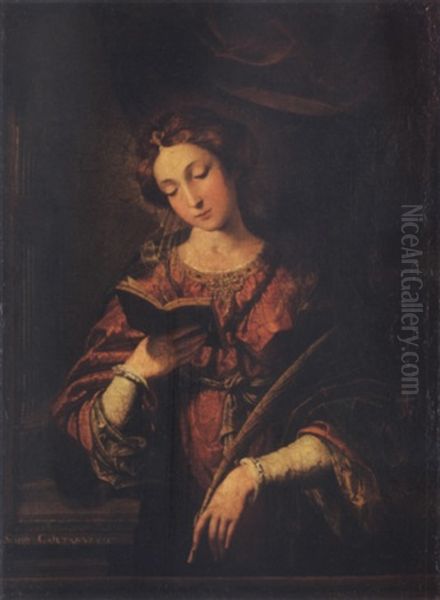 Saint Cecilia Oil Painting by Scipione Pulzone