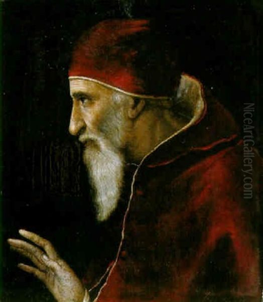 Portrait Of A Pope Oil Painting by Scipione Pulzone