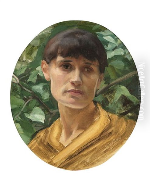 Portrait Of A Woman Oil Painting by Sarah Henrietta Purser