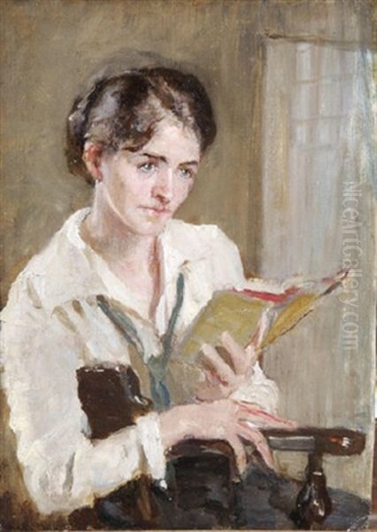 The Afternoon Read Oil Painting by Sarah Henrietta Purser