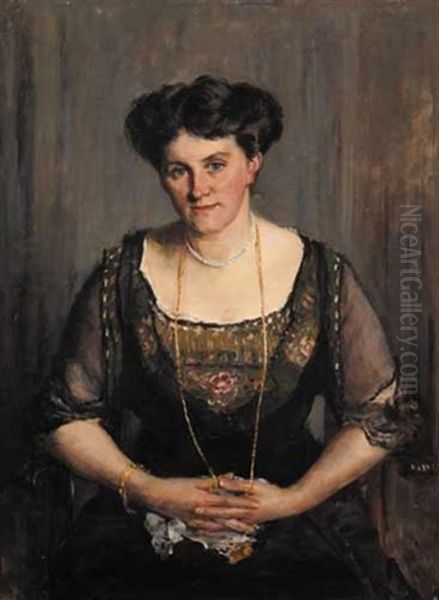 Miss Griffith Oil Painting by Sarah Henrietta Purser