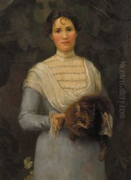 Constance Gladys Grimshaw (mrs C. Alexander) Oil Painting by Sarah Henrietta Purser