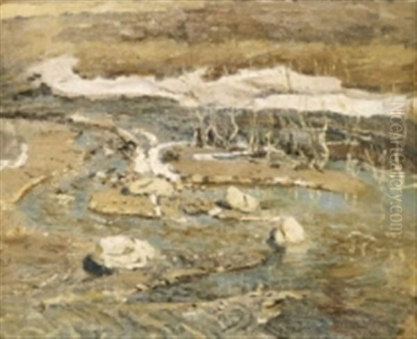 Early Spring Oil Painting by Vilhelms Purvitis