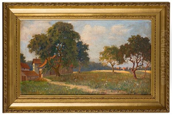 Weg Zum Dorf Oil Painting by Vilhelms Purvitis