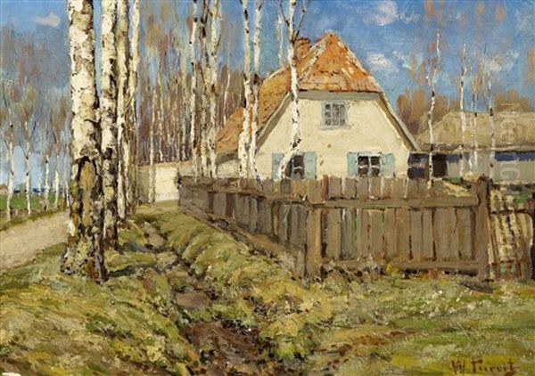 Sonniger Tag Im Vorfruhling Oil Painting by Vilhelms Purvitis