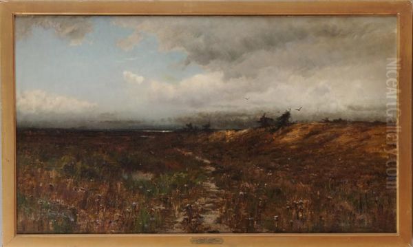 Marsh Lands Oil Painting by M. Deforest Bolmer