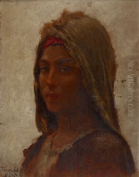 Jeune Femme De Tunis Oil Painting by Edmond Jean de Pury